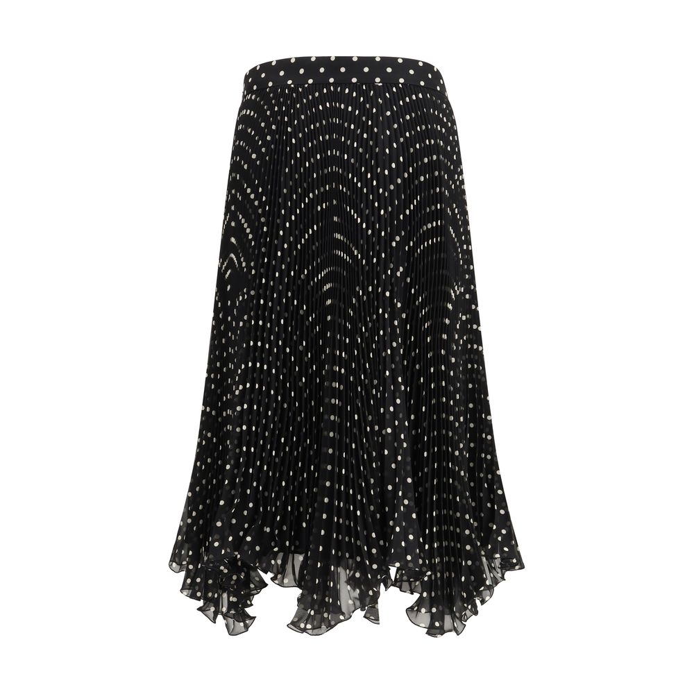 Valentino Garavani Black Silk Skirt Valentino Garavani