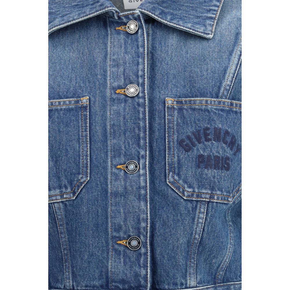 Givenchy Blue Cotton Denim Jacket Givenchy