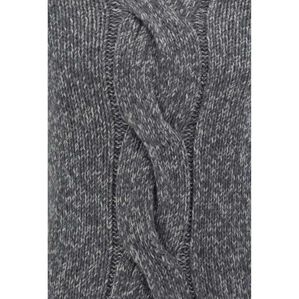Brunello Cucinelli Gray Cashmere Sweater Brunello Cucinelli