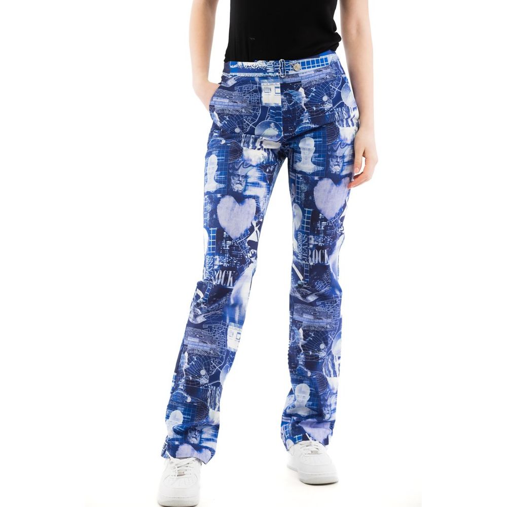 Moschino Multicolor Cotton Casual Pants Moschino