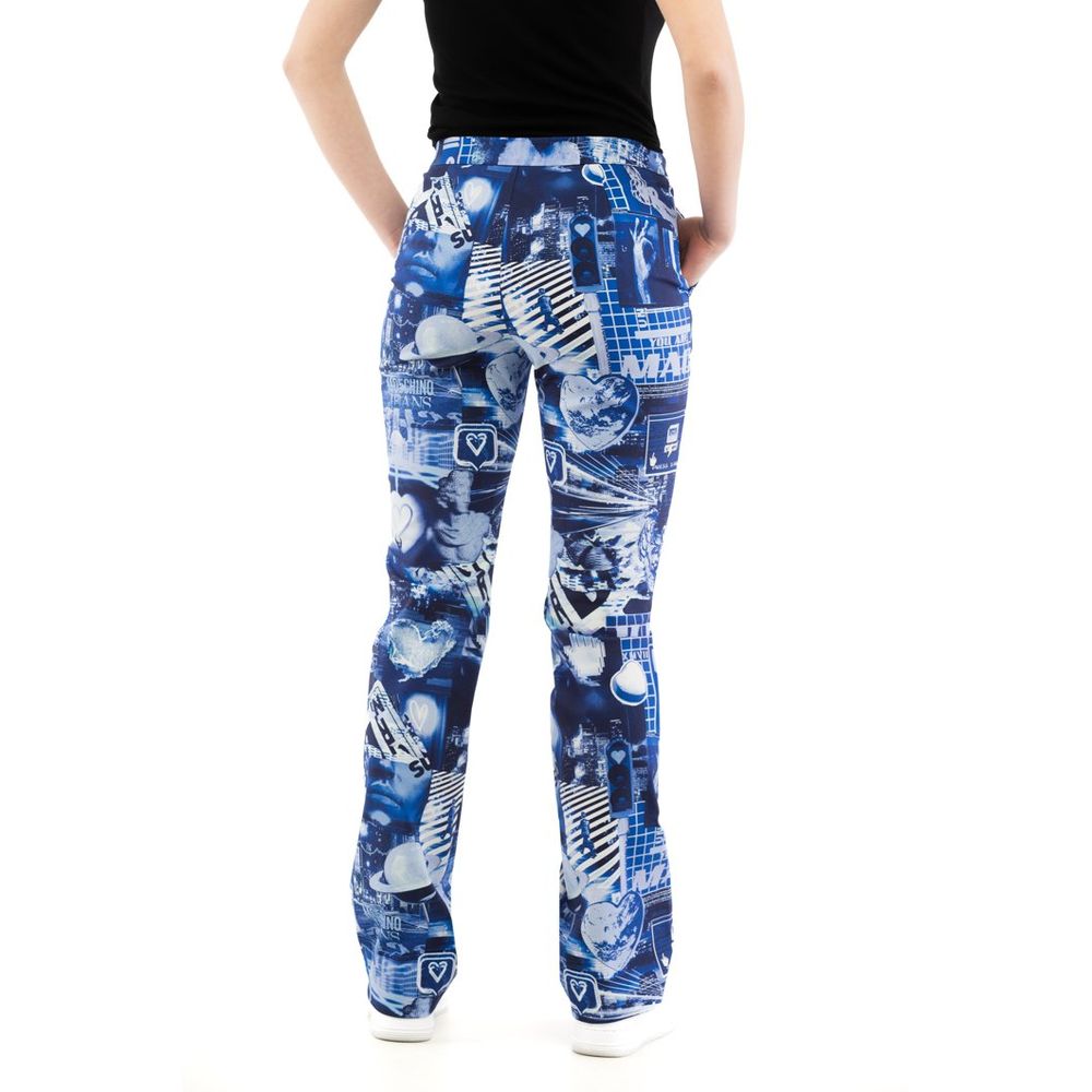 Moschino Multicolor Cotton Casual Pants Moschino