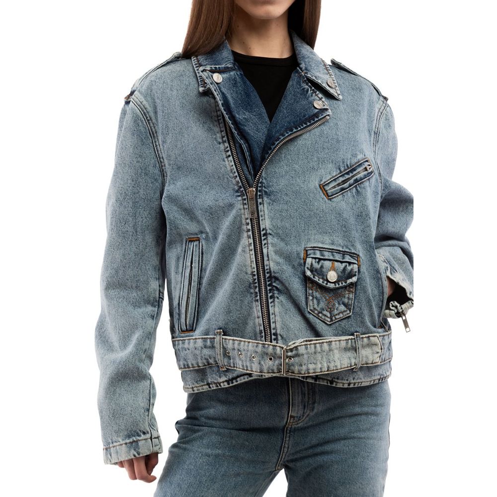 Moschino Multicolor Cotton Denim Jacket Moschino