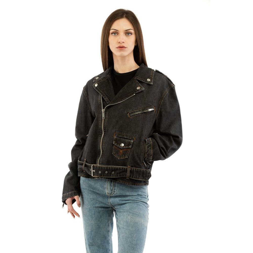 Moschino Multicolor Cotton Denim Jacket Moschino