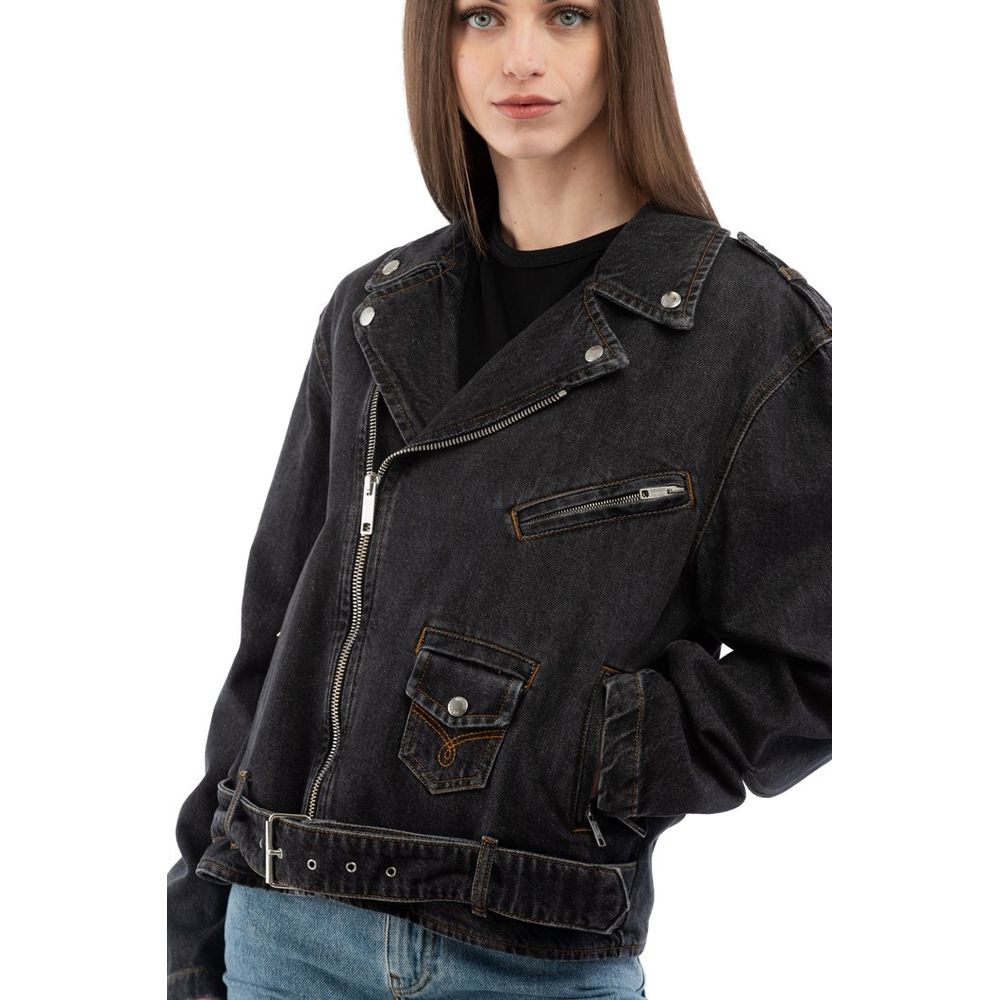 Moschino Multicolor Cotton Denim Jacket Moschino