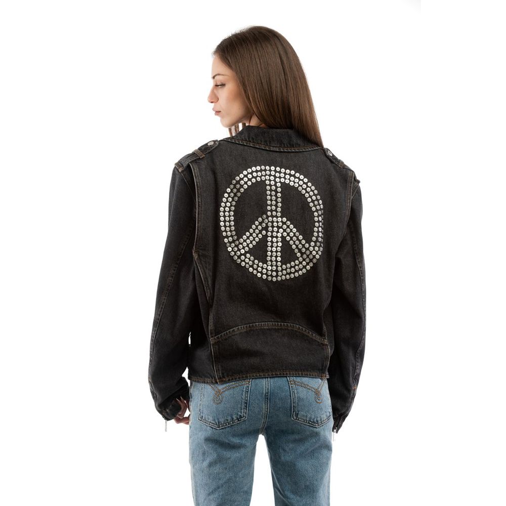 Moschino Multicolor Cotton Denim Jacket Moschino
