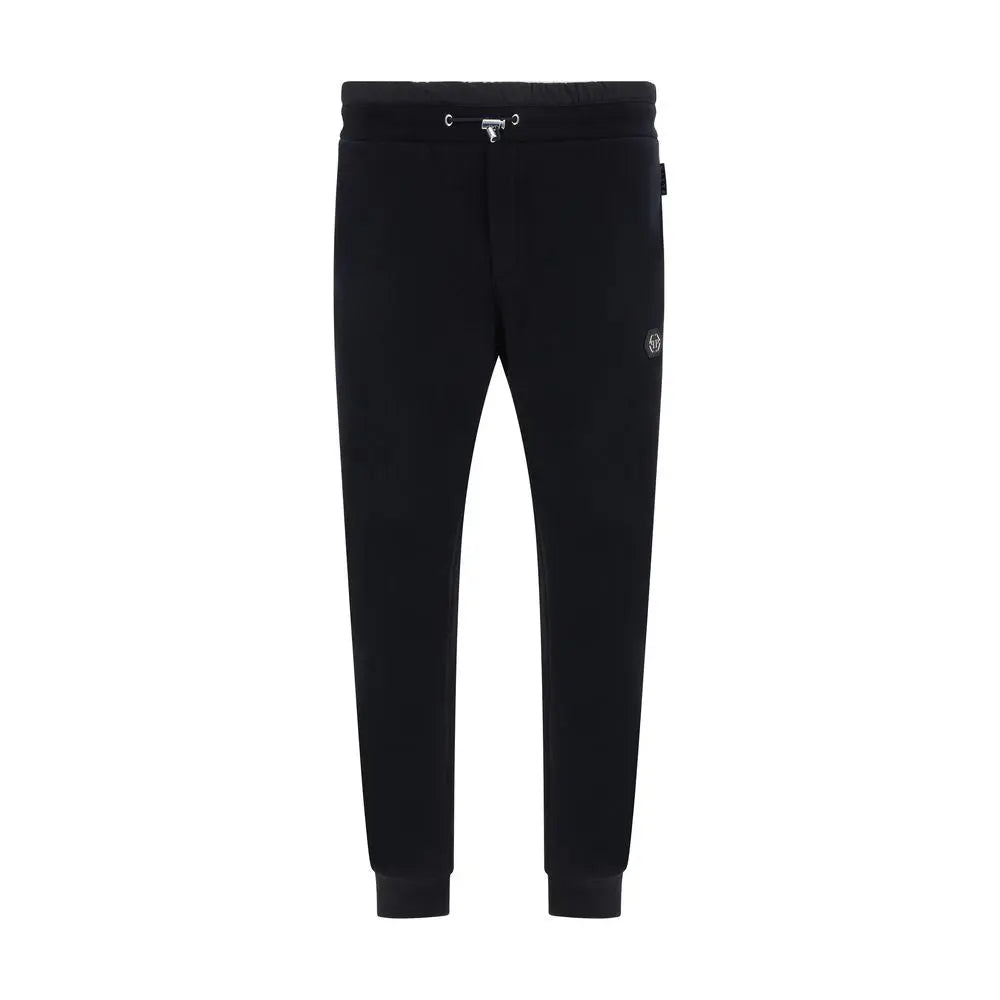 Philipp Plein Black Cotton Joggers (Workout Pants) Philipp Plein
