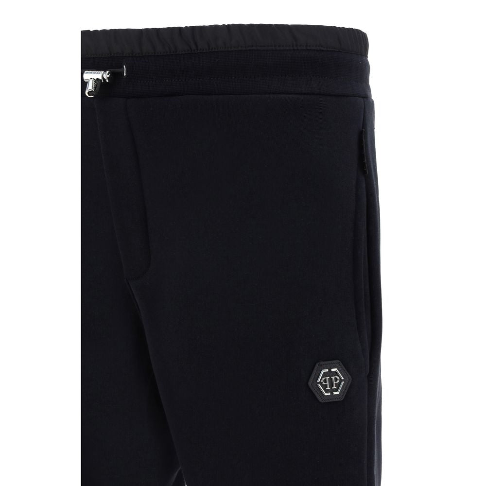 Philipp Plein Black Cotton Joggers (Workout Pants) Philipp Plein