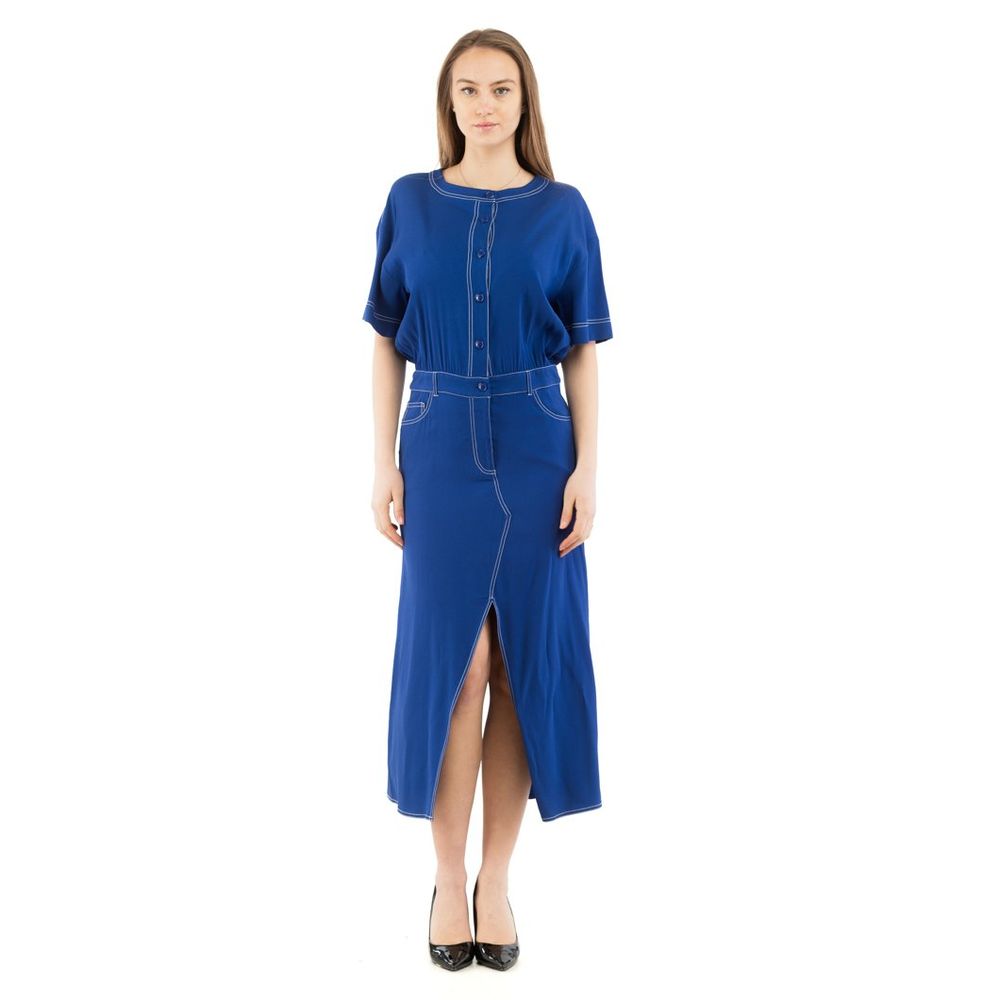 Moschino Multicolor Marabou Casual Dress Moschino