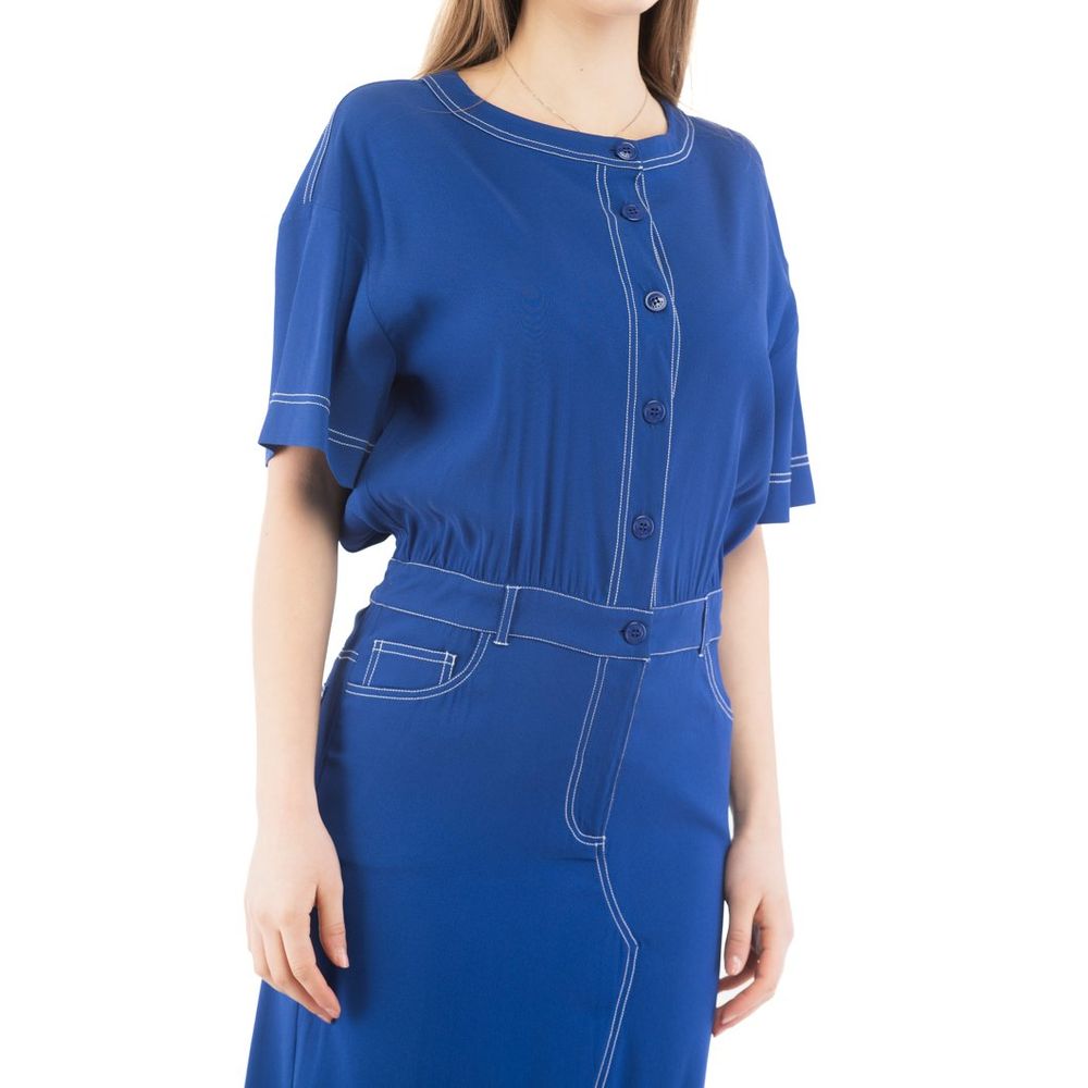 Moschino Multicolor Marabou Casual Dress Moschino