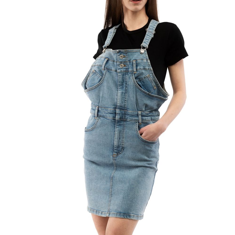 Moschino Multicolor Cotton Casual Dress Moschino