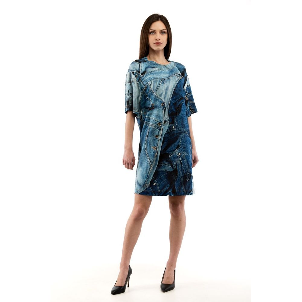 Moschino Multicolor Viscose Casual Dress Moschino
