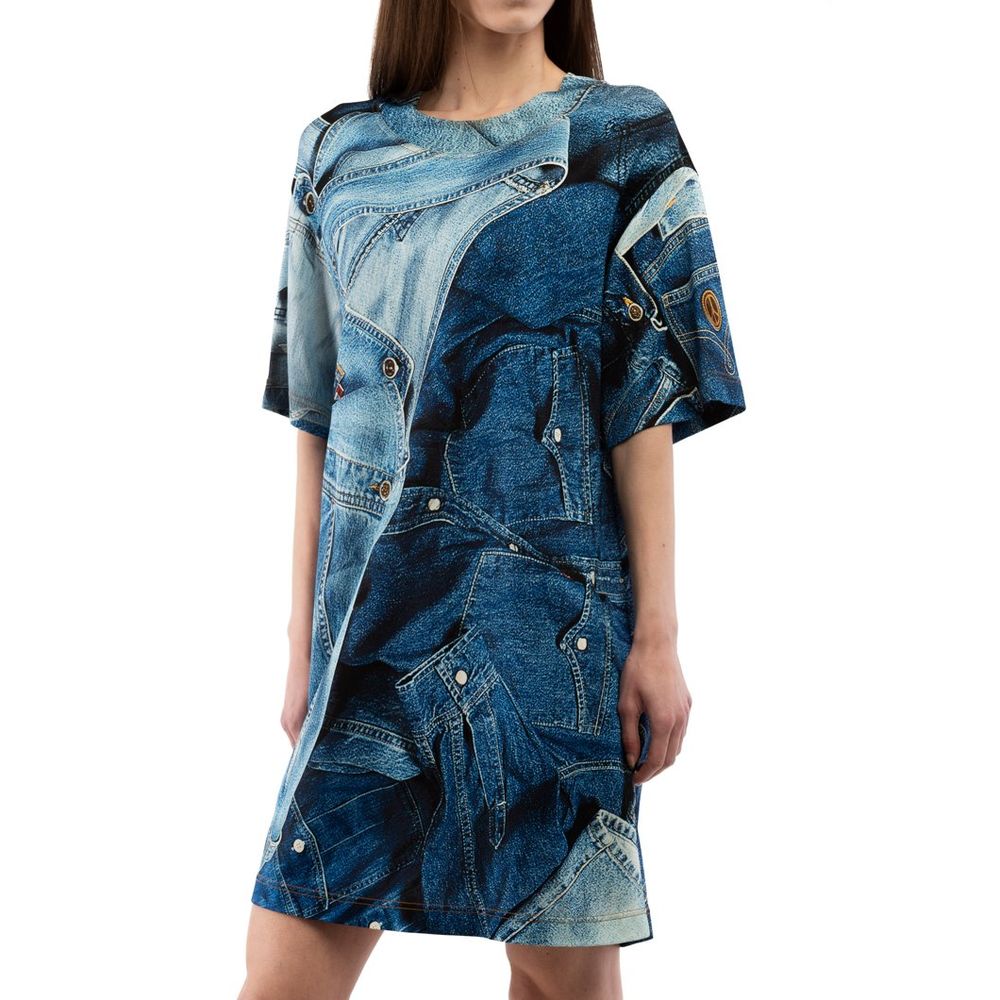 Moschino Multicolor Viscose Casual Dress Moschino