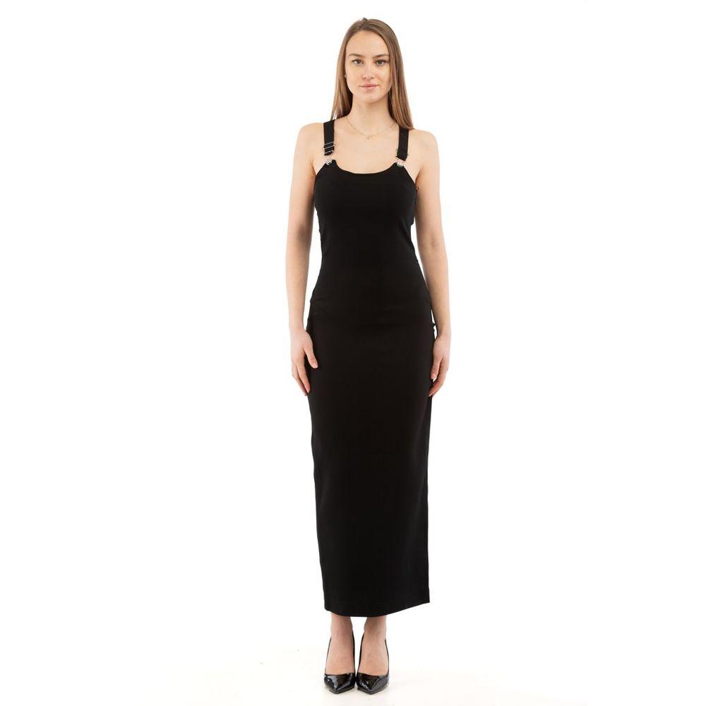 Moschino Black Marabou Casual Dress Moschino