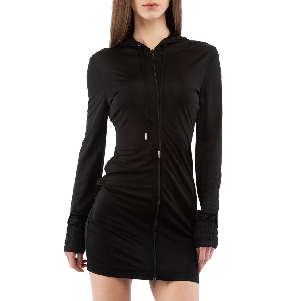 Moschino Black Viscose Casual Dress Moschino