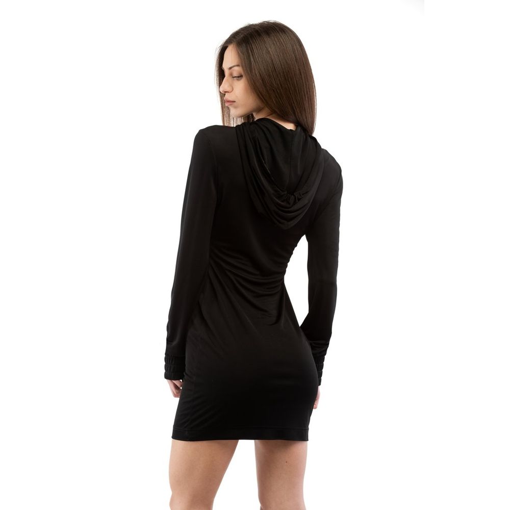 Moschino Black Viscose Casual Dress Moschino