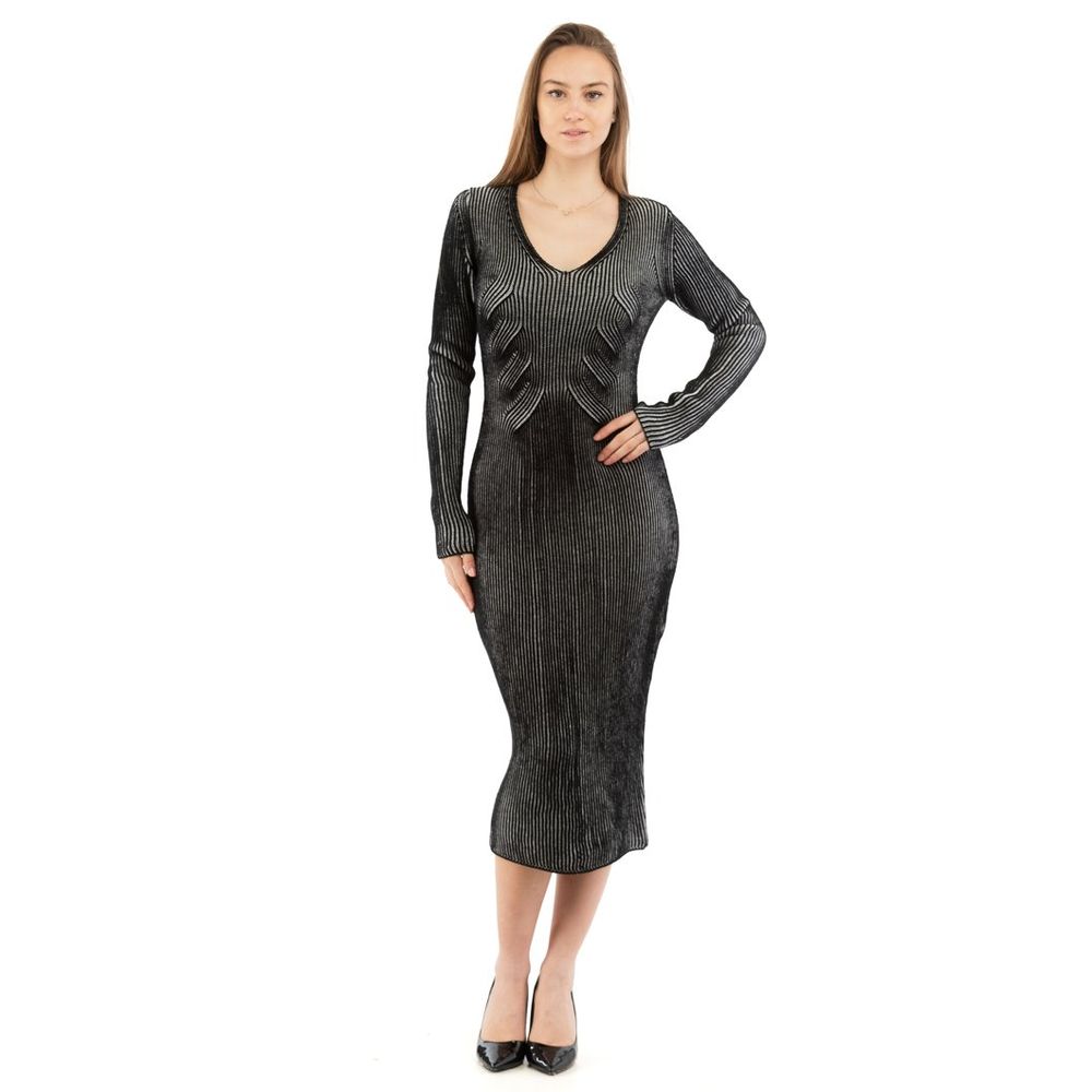 Moschino Multicolor Wool Casual Dress Moschino