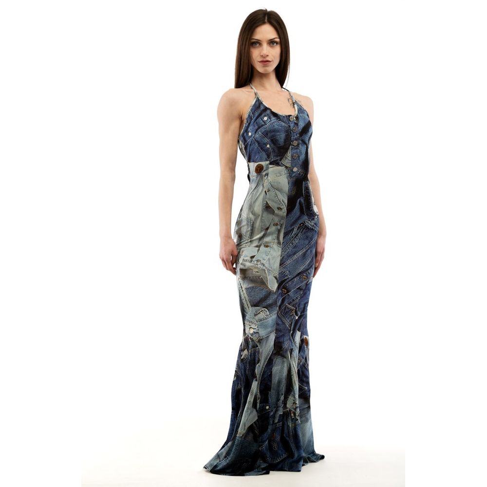Moschino Multicolor Viscose Casual Dress Moschino