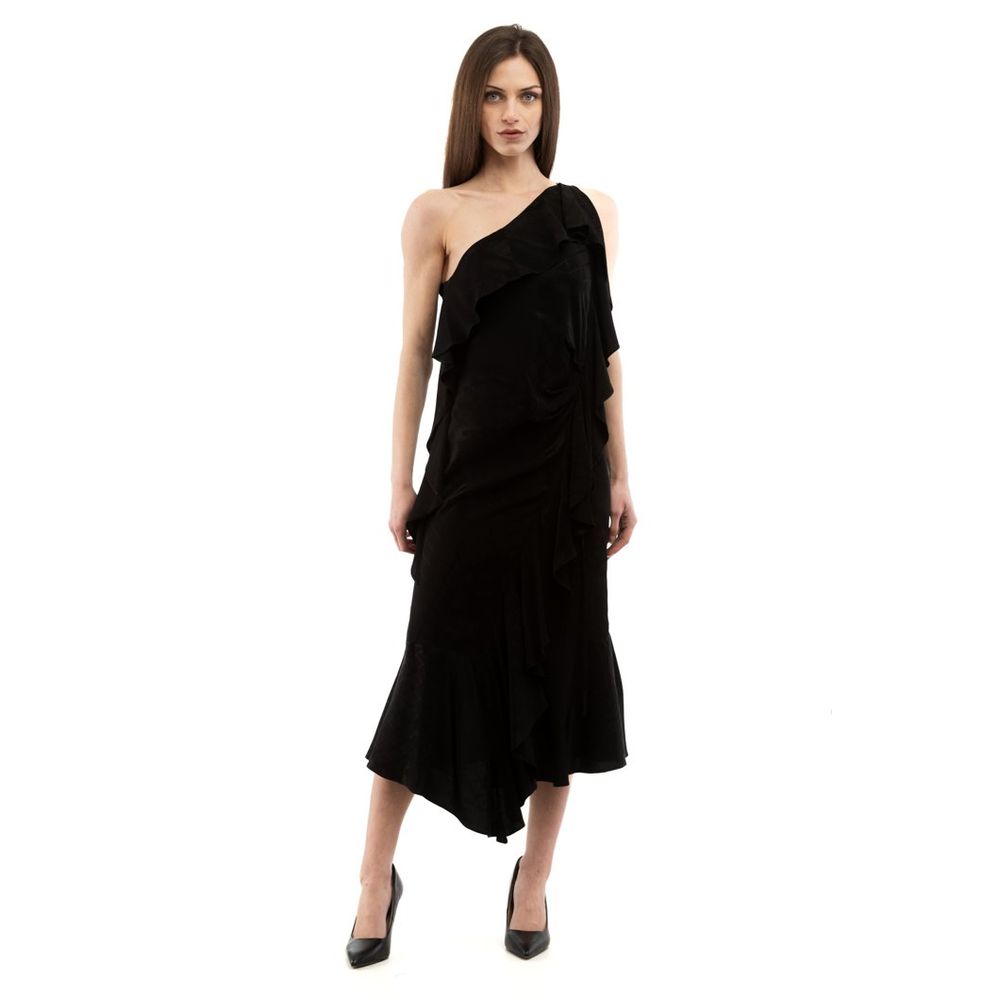 Moschino Black Viscose Cocktail Dress Moschino