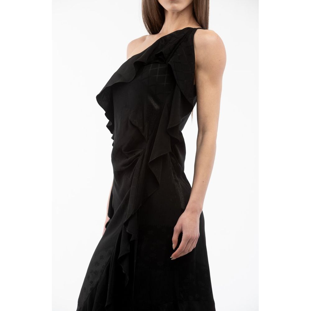 Moschino Black Viscose Cocktail Dress Moschino