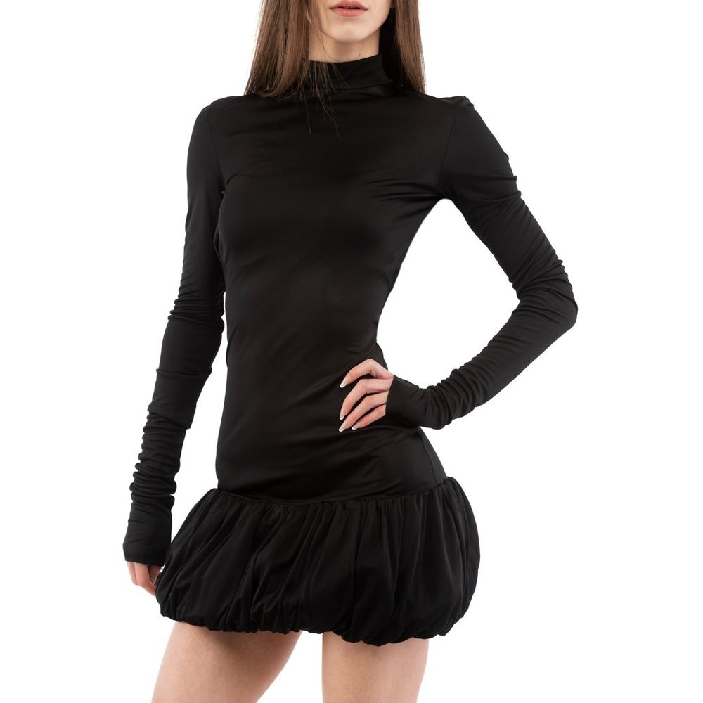 Moschino Black Viscose Casual Dress Moschino