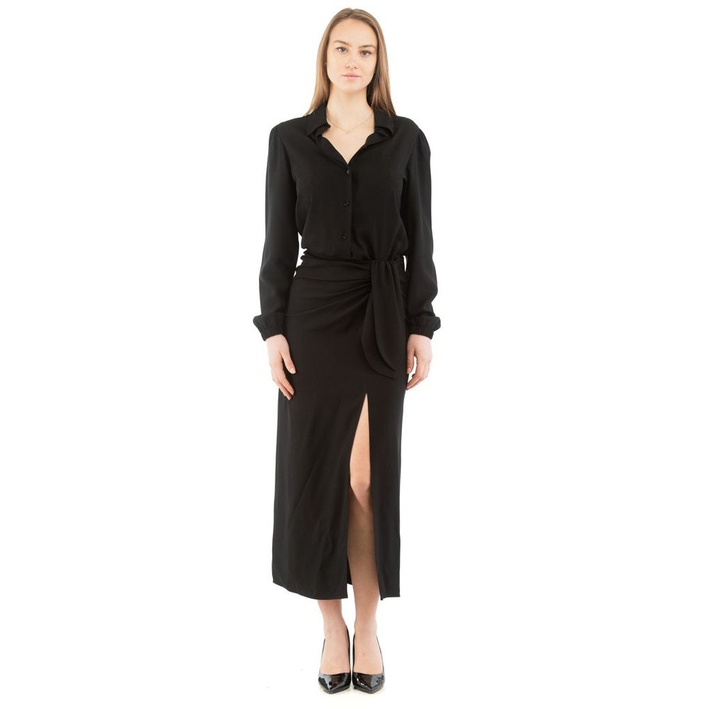 Moschino Black Marabou Casual Dress Moschino
