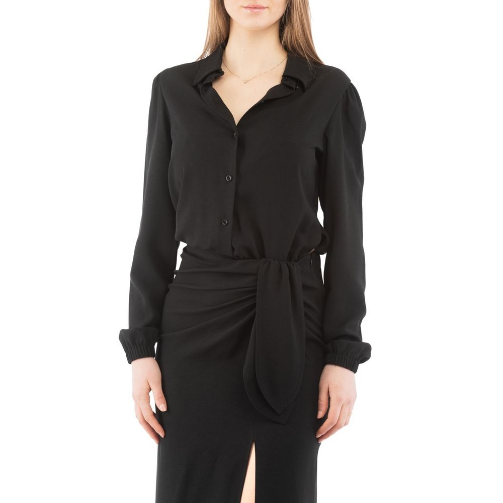 Moschino Black Marabou Casual Dress Moschino