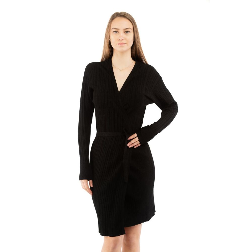 Moschino Black Viscose Casual Dress Moschino