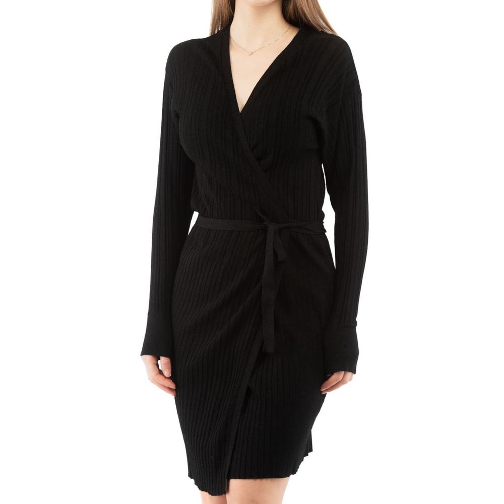 Moschino Black Viscose Casual Dress Moschino
