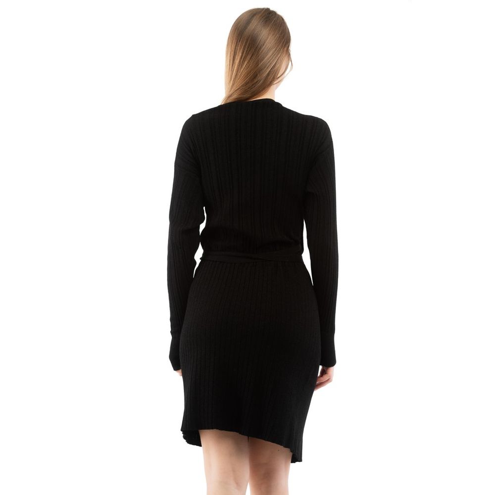 Moschino Black Viscose Casual Dress Moschino