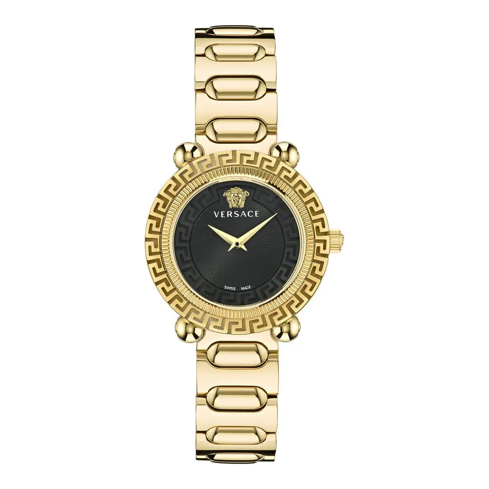 Versace Gold Stainless Steel Dress Watch Versace
