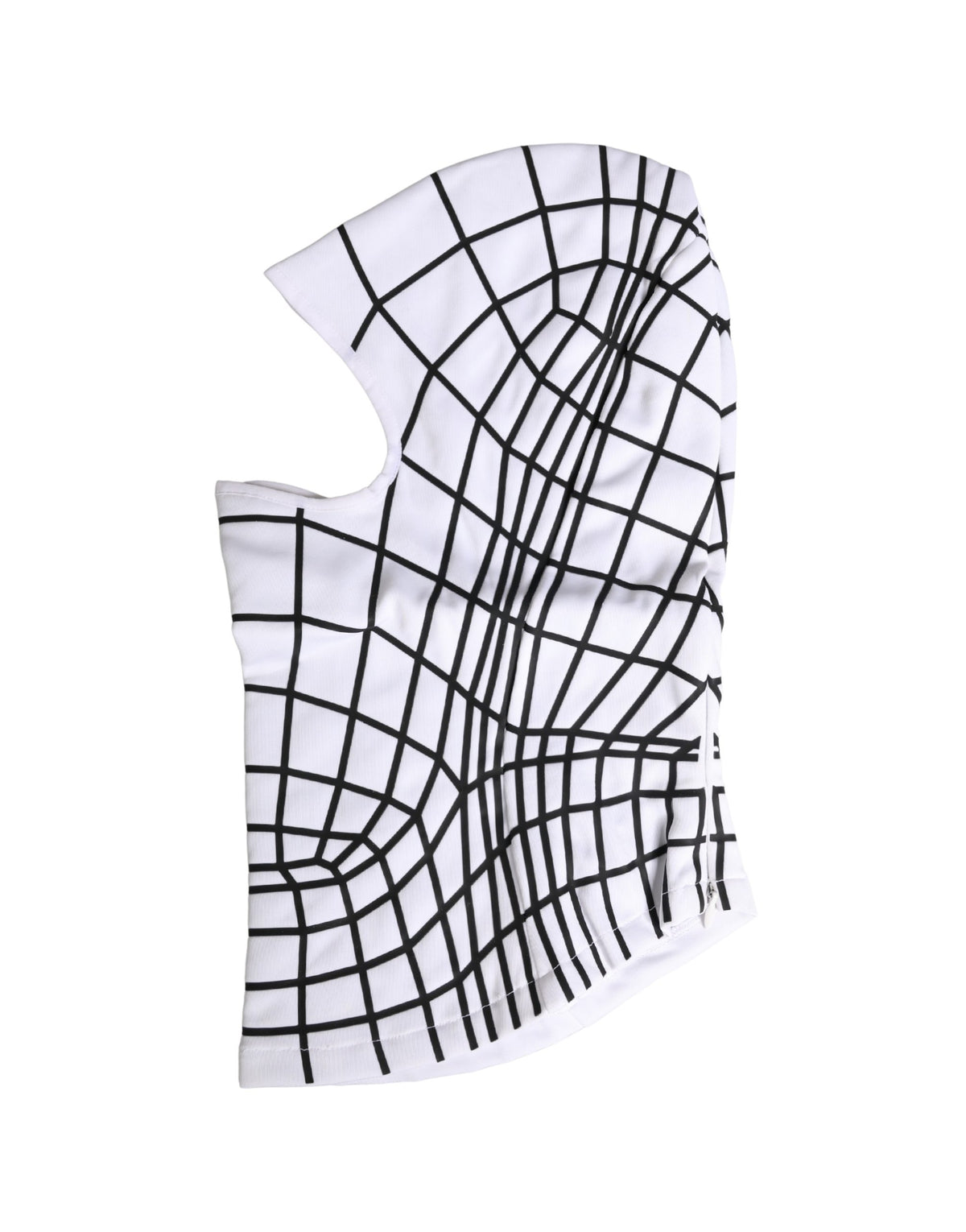 Dolce & Gabbana Men White Stripes Nylon Ski Mask Balaclava Hat