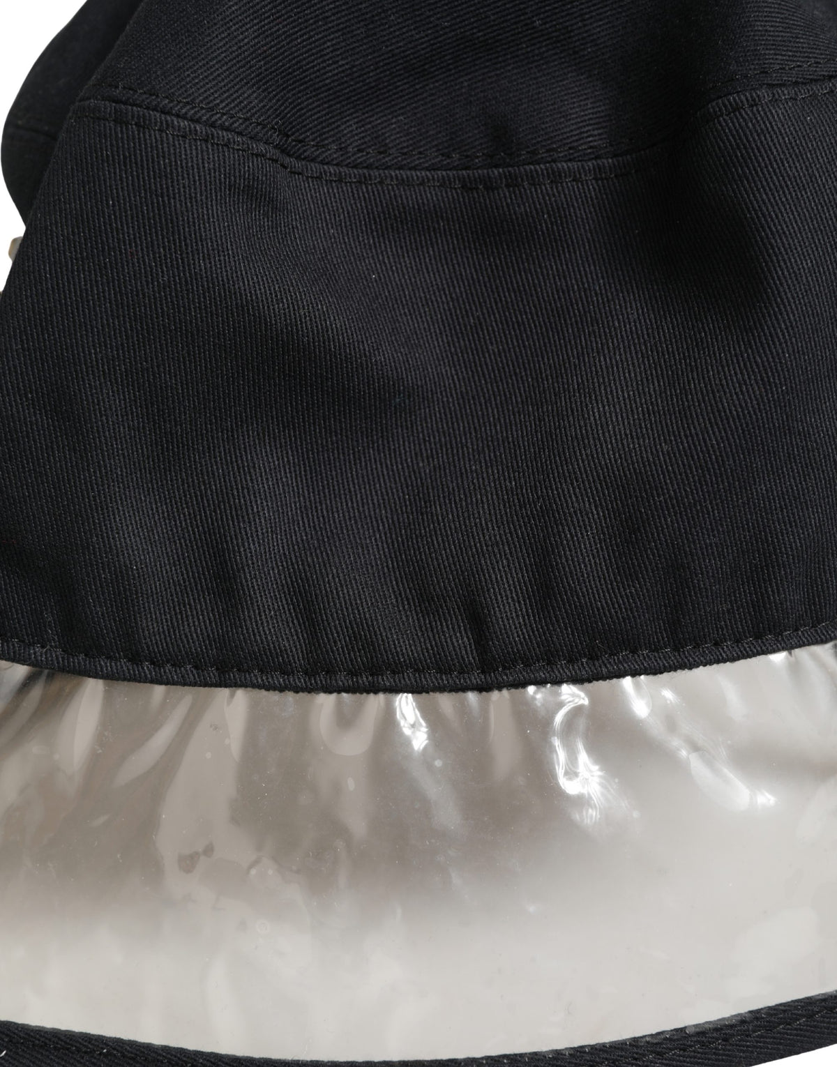 Dolce & Gabbana Black Cotton Plastic Fisherman Bucket Capello Hat