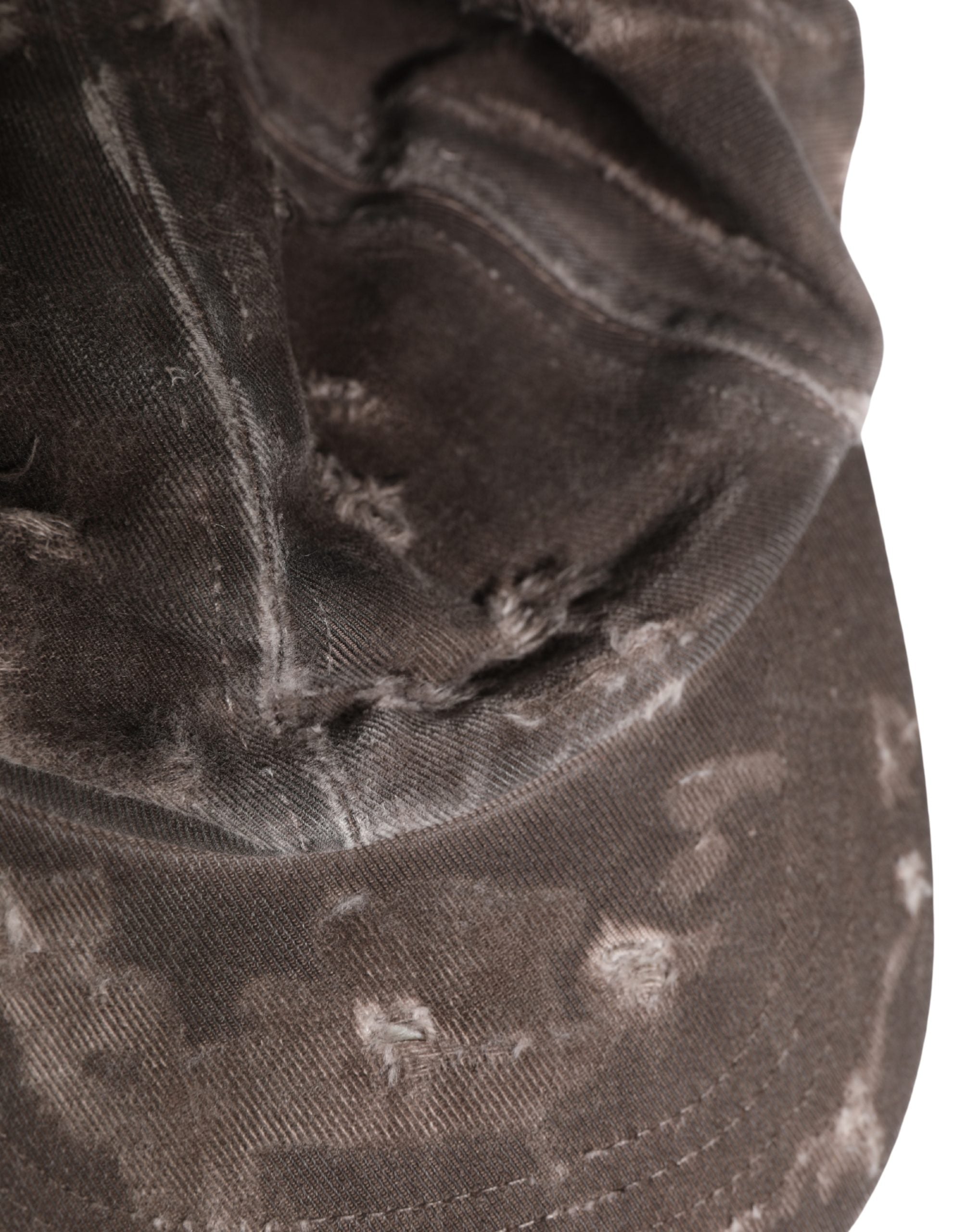 Dolce & Gabbana Men Brown Cotton Distressed Baseball Capello Hat Dolce & Gabbana
