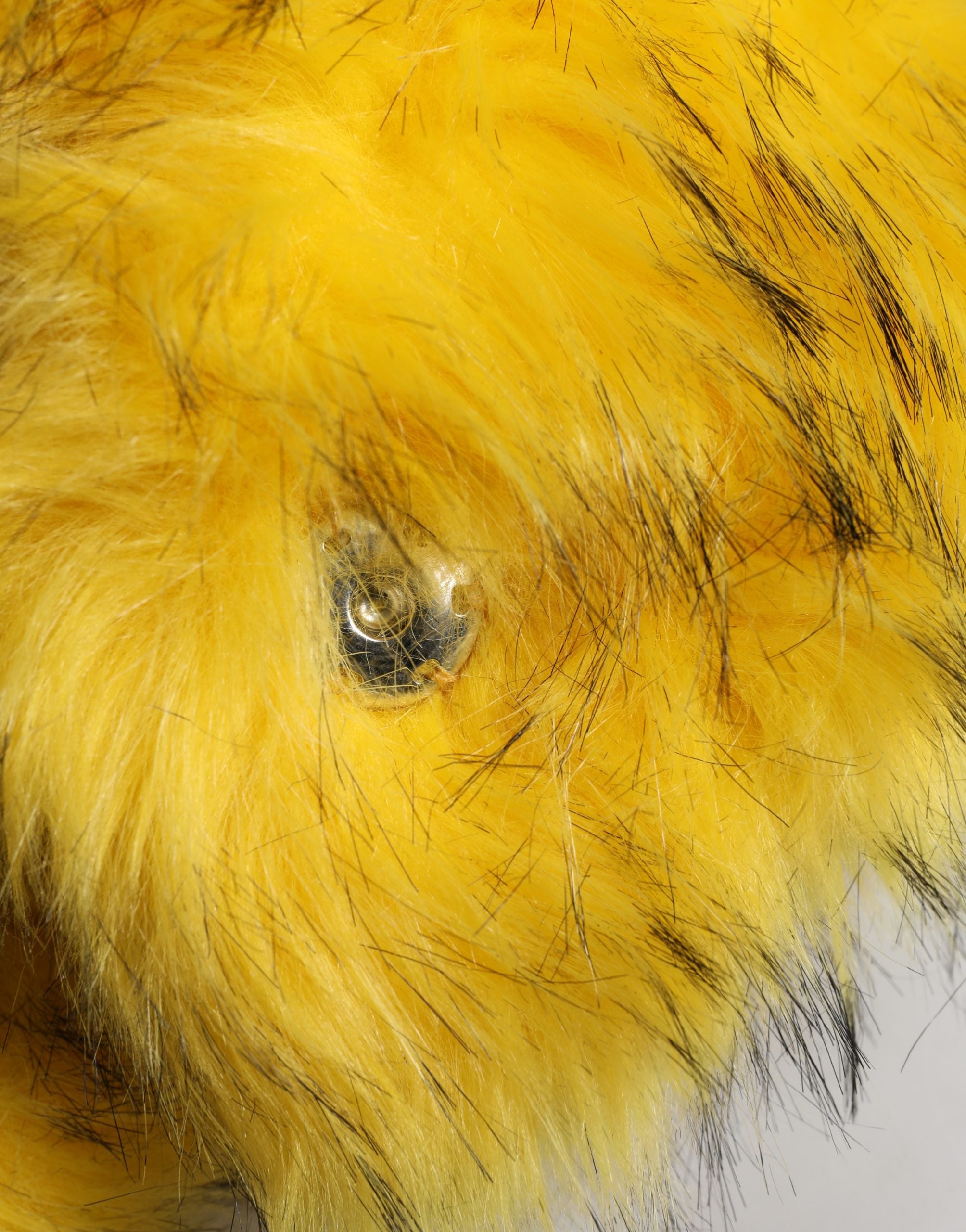 Dolce & Gabbana Yellow Modacrylic Fur Women Bucket Capello Hat Dolce & Gabbana