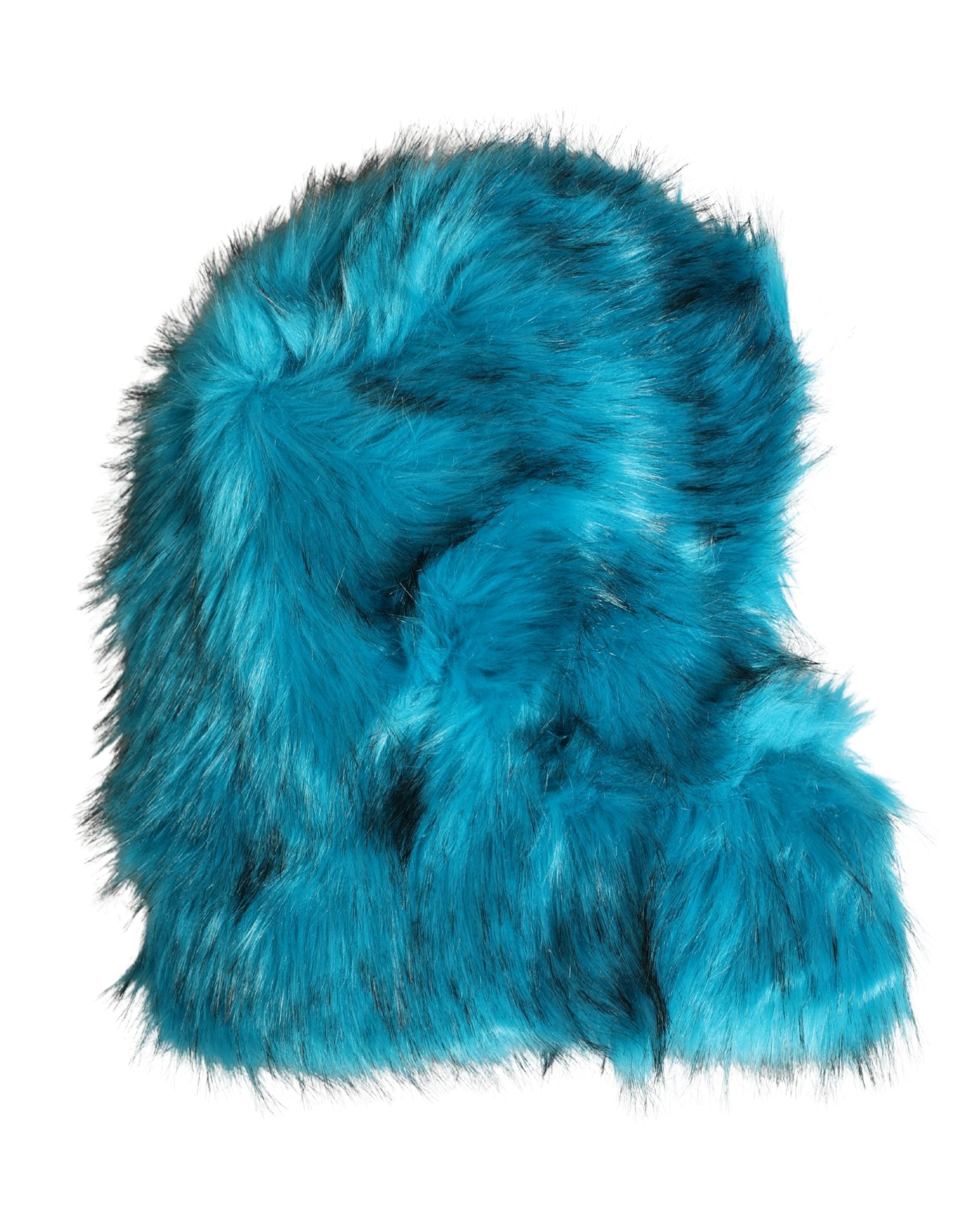 Dolce & Gabbana Blue Modacrylic Fur Women Bucket Capello Hat Dolce & Gabbana