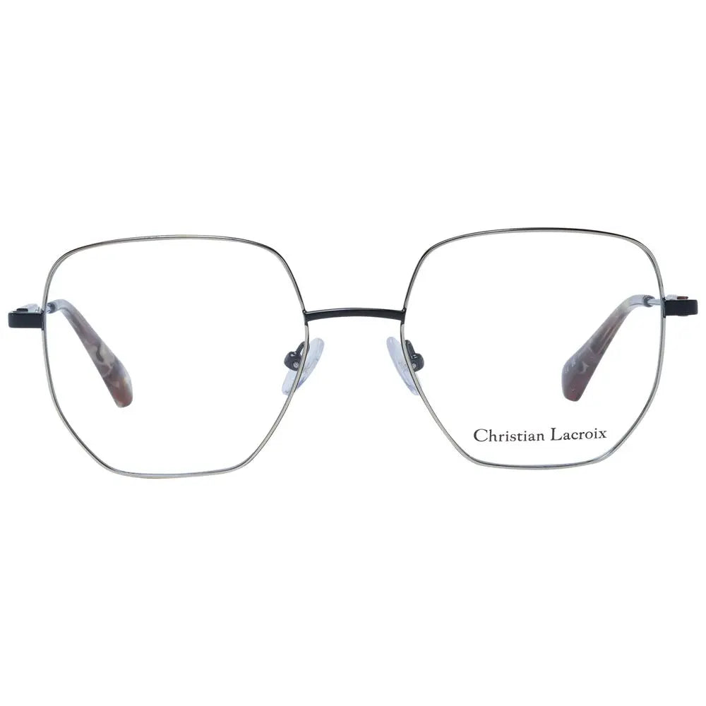 Christian Lacroix Black Stainless Steel Glasses (Frames) Christian Lacroix