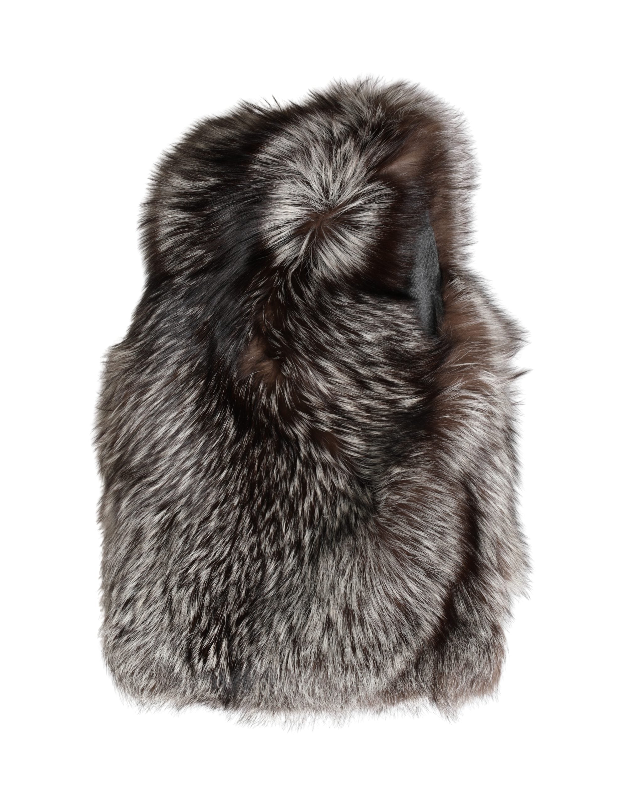 Dolce & Gabbana Brown Faux Fur Whole Head Wrap Capello Hat Dolce & Gabbana