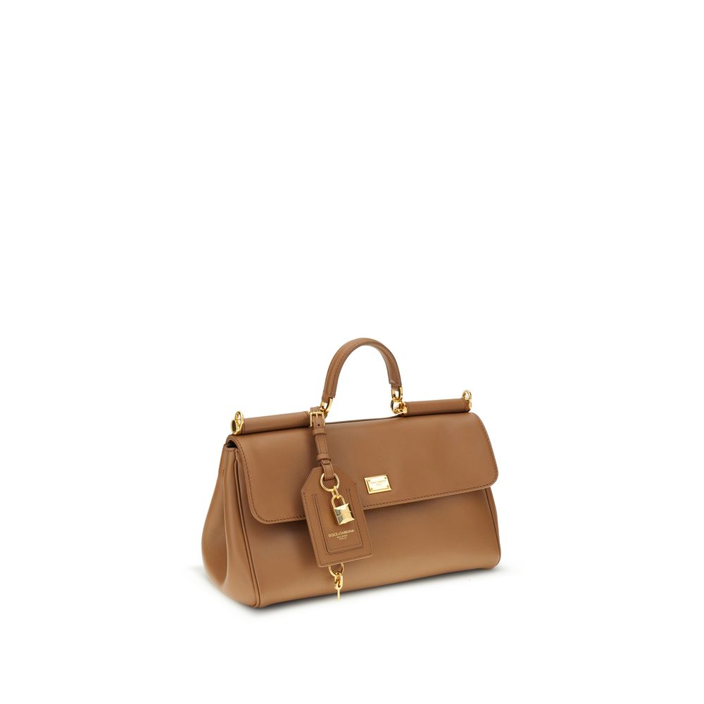 Dolce & Gabbana Beige Calf Leather Bos Taurus Shoulder Bag Dolce & Gabbana