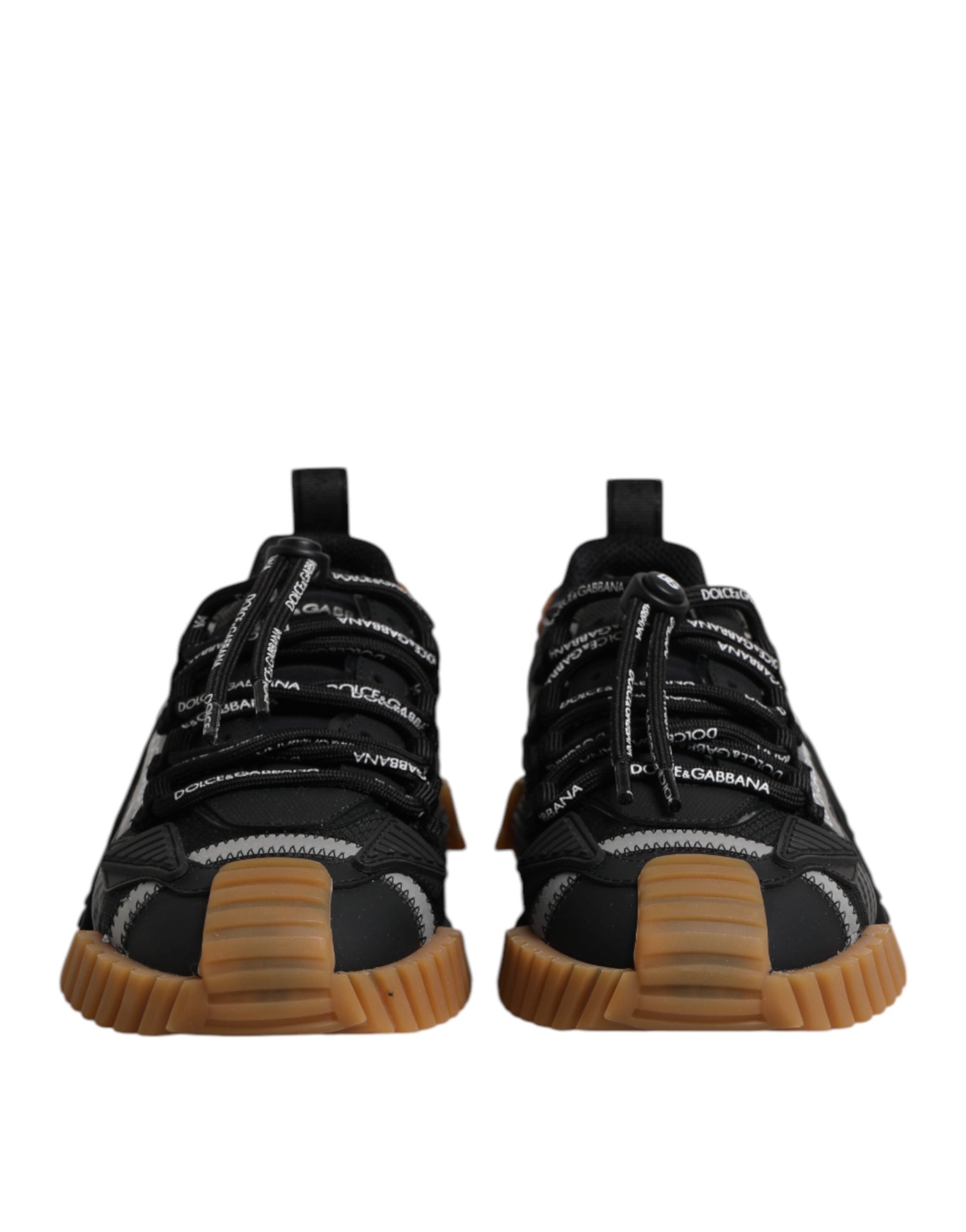 Dolce & Gabbana Black Logo Lace Up Low Top NS1 Sneakers Shoes Dolce & Gabbana