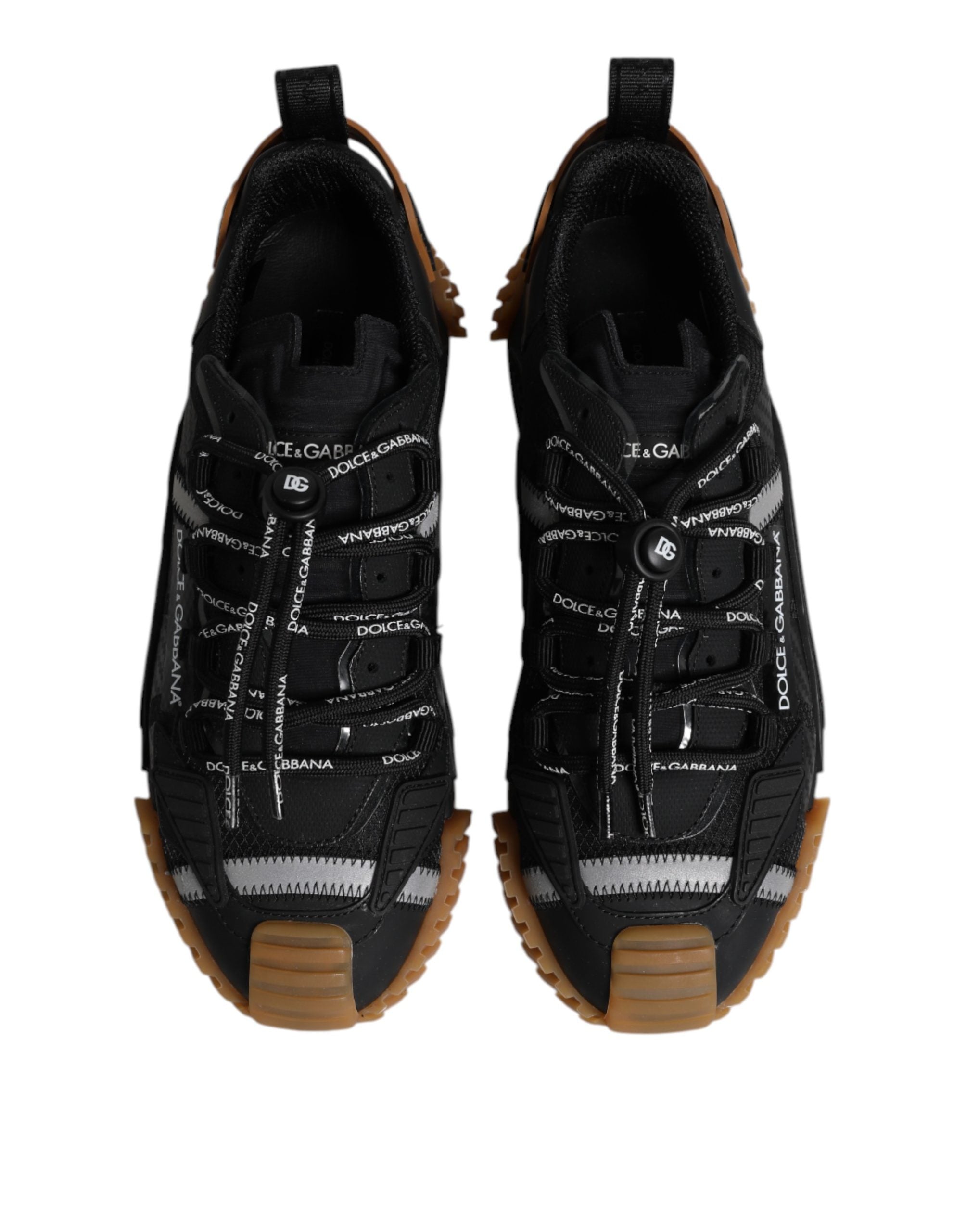 Dolce & Gabbana Black Logo Lace Up Low Top NS1 Sneakers Shoes Dolce & Gabbana