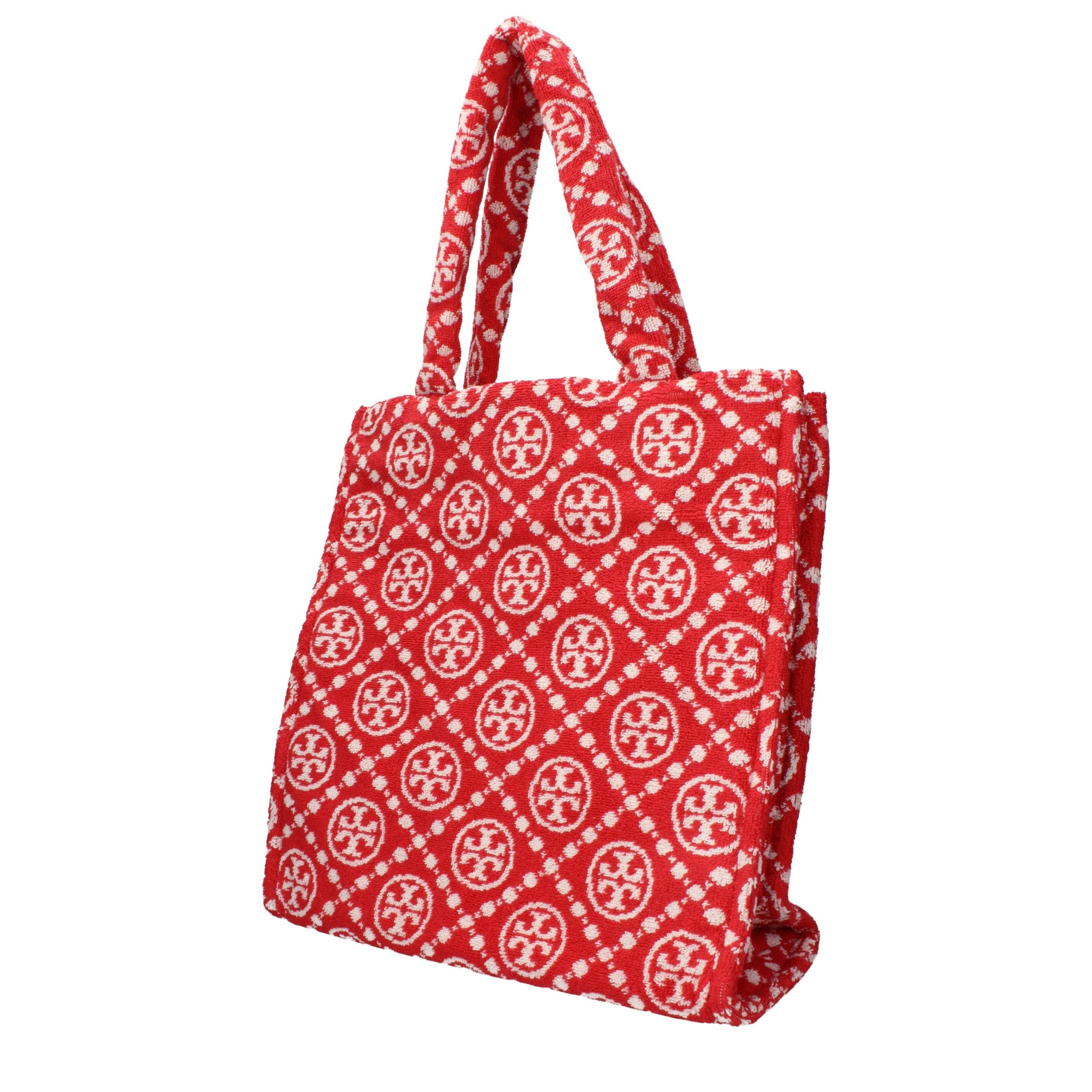 Tory Burch Red Cotton-Like Shoulder Bag Tory Burch