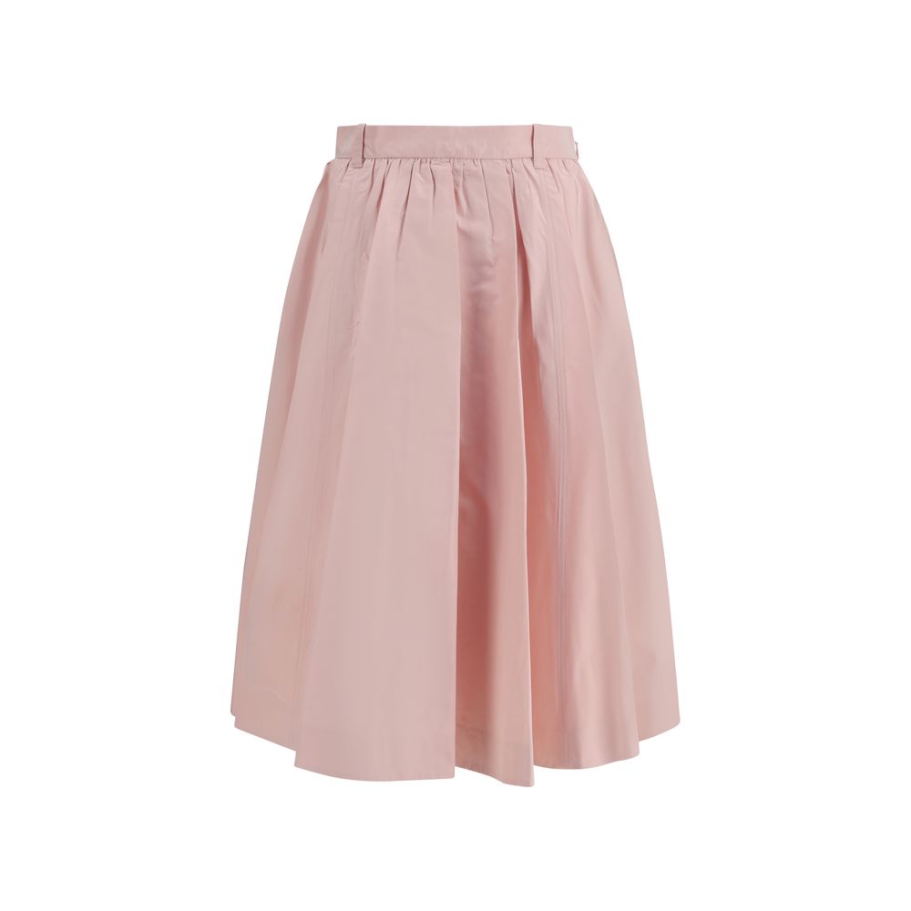 Prada Multicolor Silk Long Skirt Prada