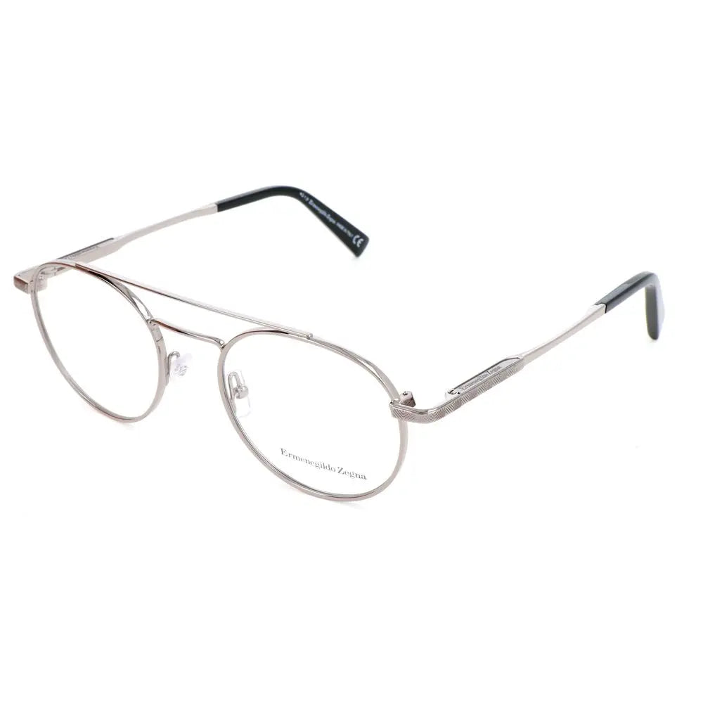 Ermenegildo Zegna Gray Metal Glasses (Frames) Ermenegildo Zegna