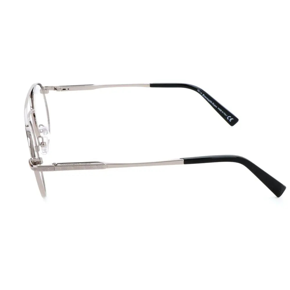 Ermenegildo Zegna Gray Metal Glasses (Frames) Ermenegildo Zegna