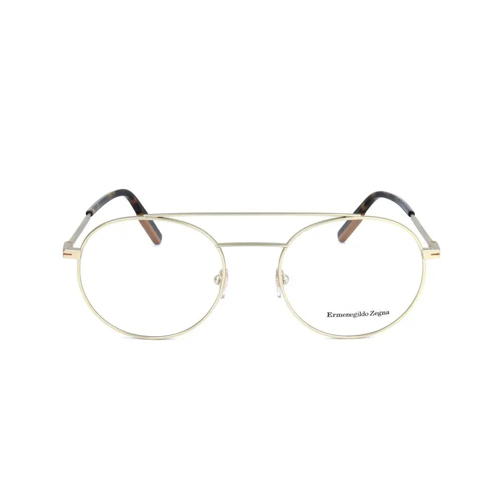 Ermenegildo Zegna Gold Metal Glasses (Frames) Ermenegildo Zegna