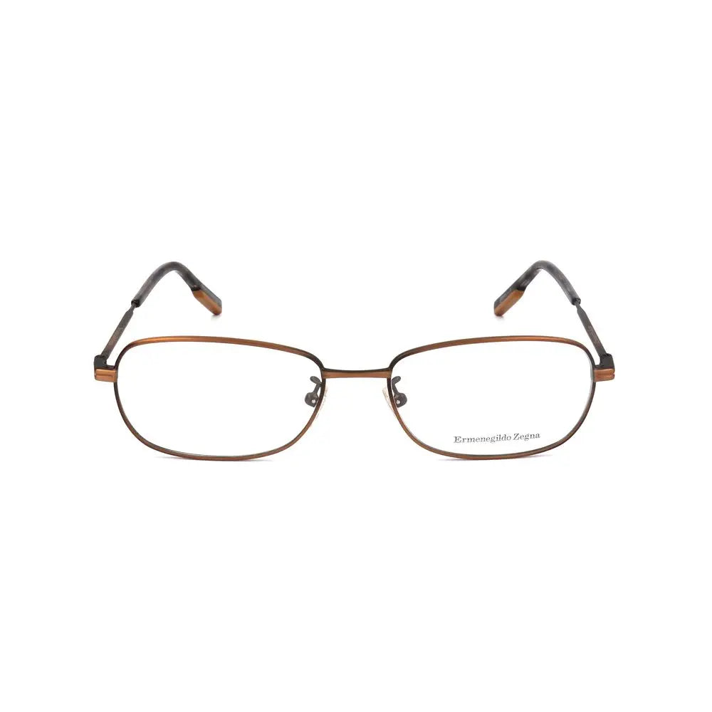Ermenegildo Zegna Brown Metal Glasses (Frames) Ermenegildo Zegna