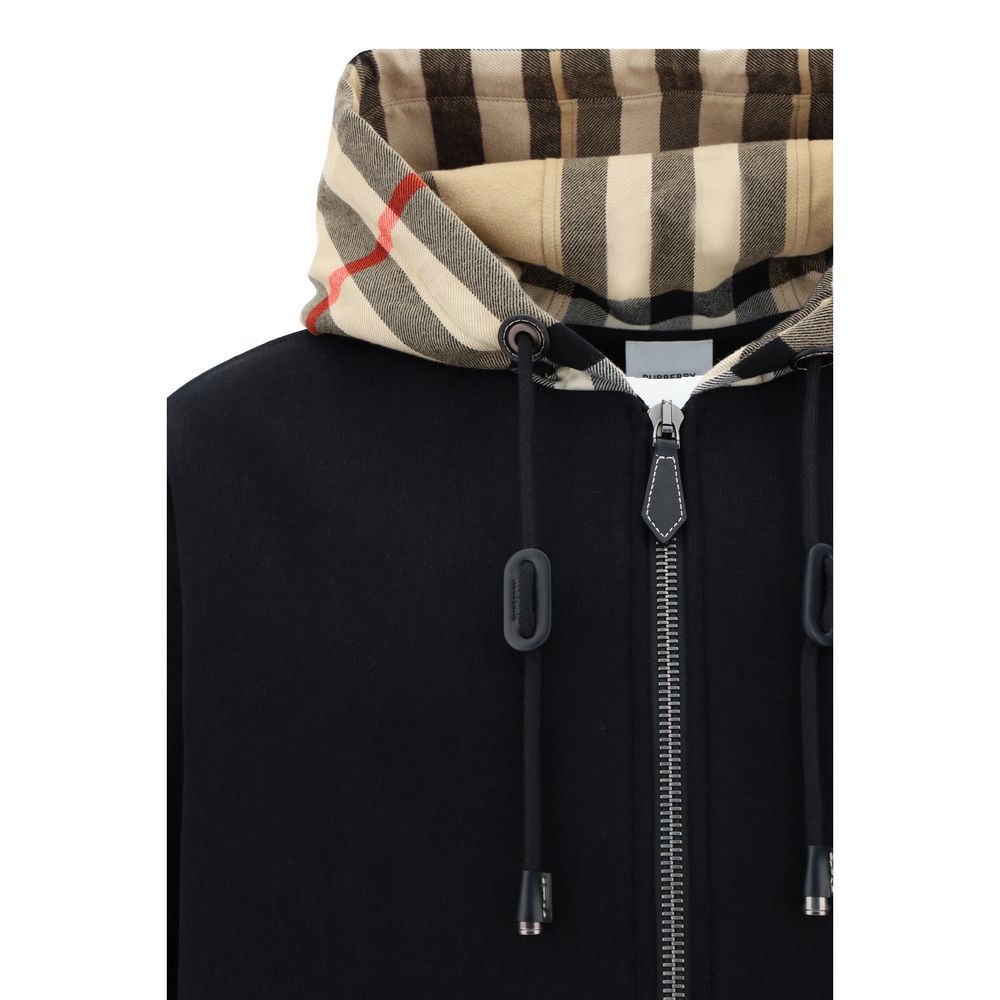 Burberry Black Cotton Sweatshirt Burberry