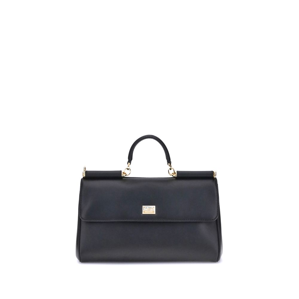 Dolce & Gabbana Black Calf Leather Bos Taurus Shoulder Bag Dolce & Gabbana