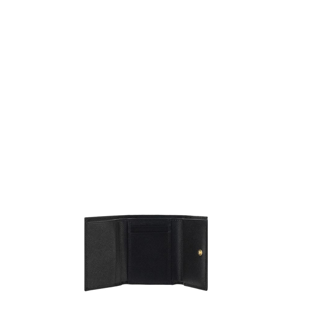 Dolce & Gabbana Black Calf Leather Bos Taurus Wallet Dolce & Gabbana