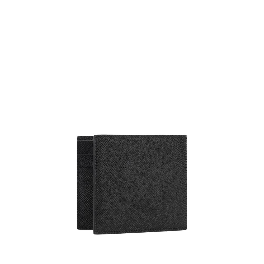 Dolce & Gabbana Black Calf Leather Bos Taurus Wallet Dolce & Gabbana